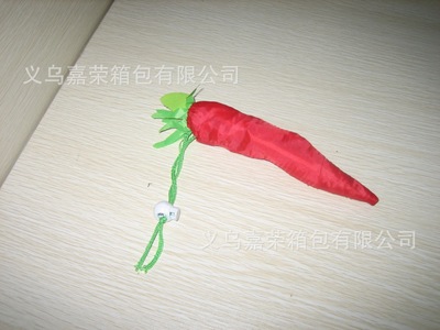 創意生活，綠色購物之旅 蔬菜紅辣椒折疊購物袋新品推薦